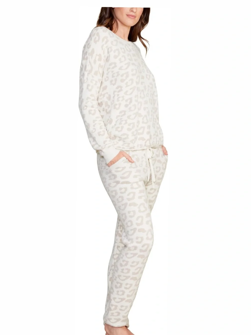 Barefoot Dreams CozyChic Ultra Lite Slouchy Barefoot In The Wild Pullover Size S